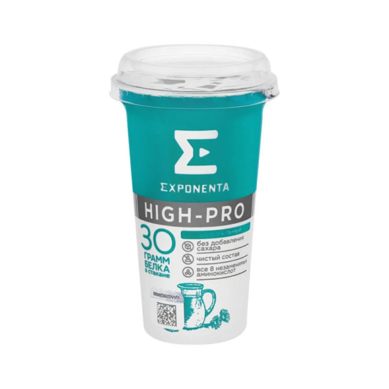 Напиток кисломолочный Exponenta High-Pro натуральный обезжиренный 250 г