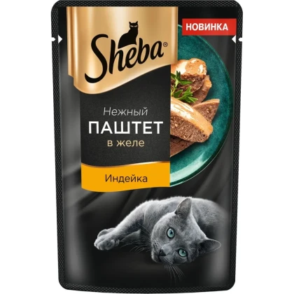 Корм д/кошек Шеба Курица нежный паштет