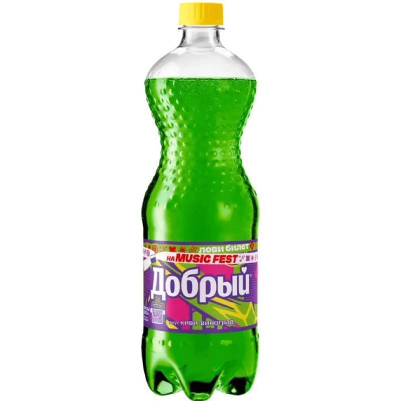 Напиток Добрый Киви-Виноград газированный 1л ПЭТ