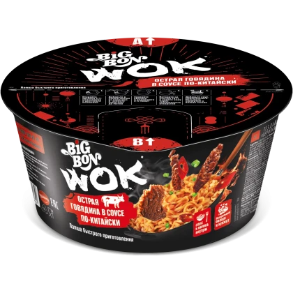 Лапша быстрого приготовления BIG BON WOK говядина