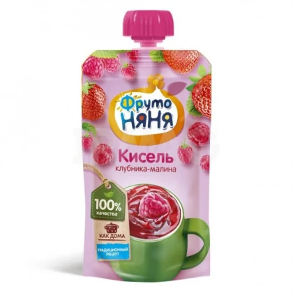 Кисель ФрутоНяня клубника, малина