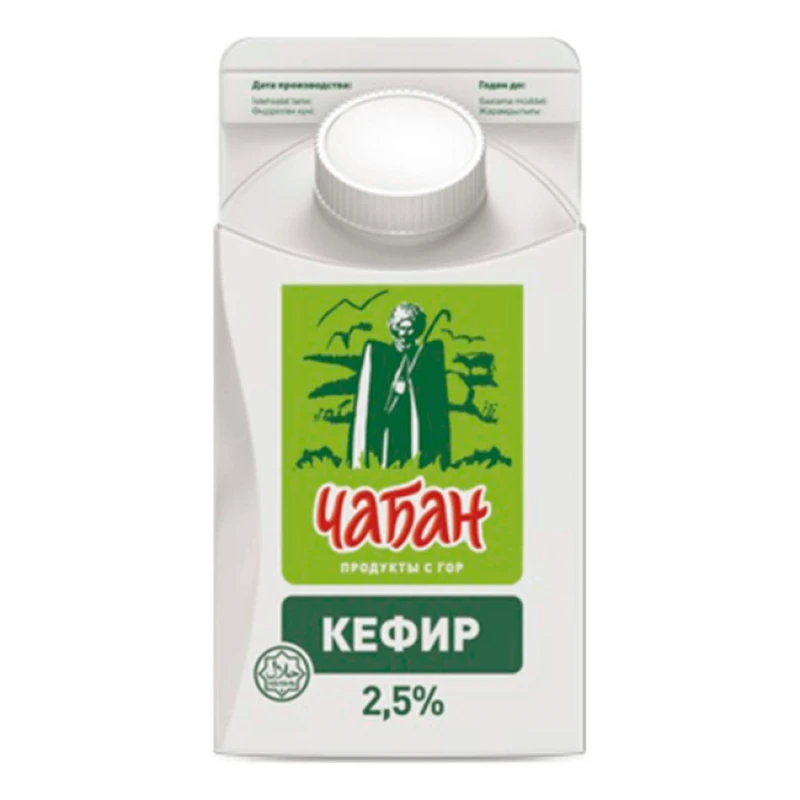 Кефир 2,5% ж Чабан п/пак 450г
