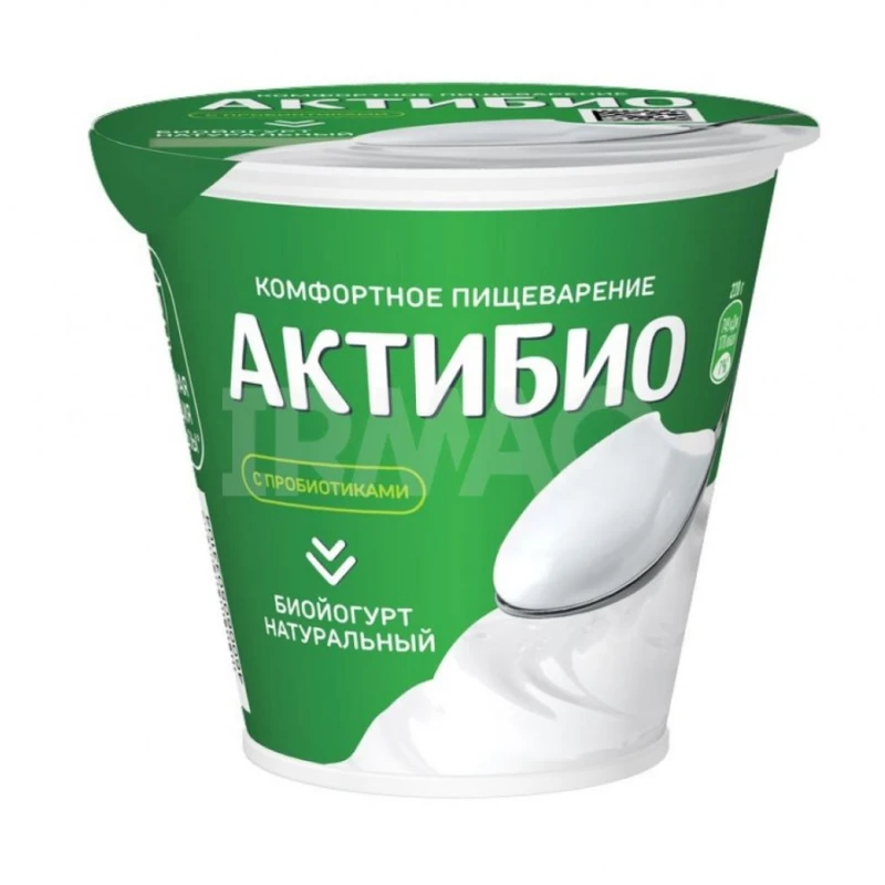 Биойогурт АктиБио натуральный 3,5% 220 г