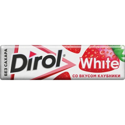 Жевательная резинка Dirol White Клубничная поляна