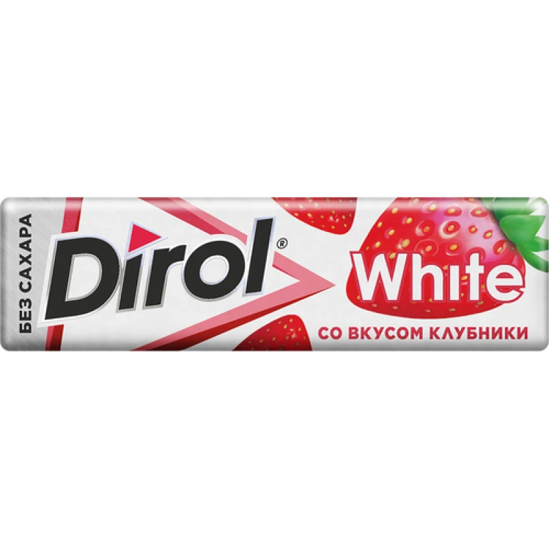 Жевательная резинка Dirol White Клубничная поляна