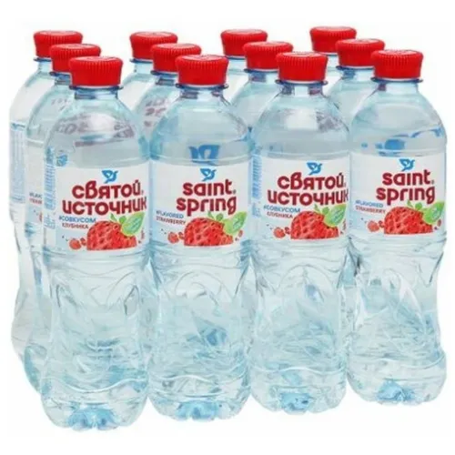 Вода негазированная Святой Источник Клубника 500 мл ПЭТ
