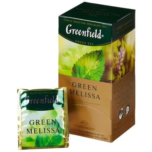 Чай Greenfield Green Melissa, зеленый с мелиссой