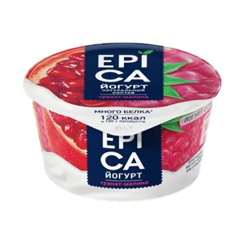 Йогурт EPICA с гранатом и малиной 4,8% 130г