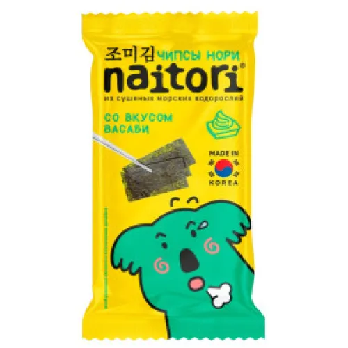 ЧИПСЫ НОРИ ИЗ МОРСКОЙ КАПУСТЫ ТЕРИЯКИ 4,5Г
