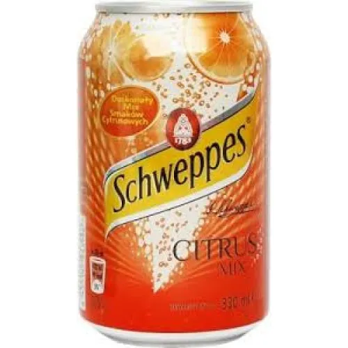 Напиток Польши Schweppes Citrus mix / Швеппс Цитрус микс, 0.33 л (ж/б)
