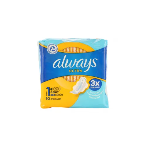Прокладки Always Ultra Light размер 1 10 шт