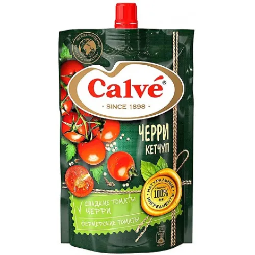 Кетчуп Calve Помидоры черри д/п 350г