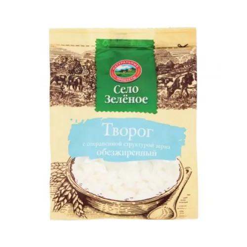 Творог Село Зеленое обезжиренный 0% 200г