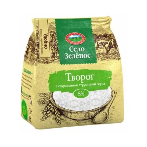 Творог Село Зеленое, 5%, 200 г
