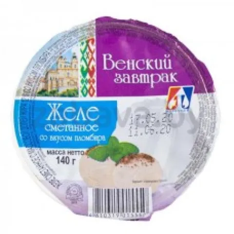 Желе сметанное Венский завтрак 12% 140г Пломбир