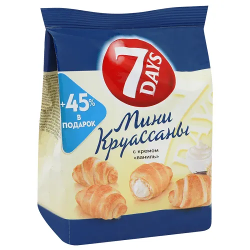 Мини-круассаны 7DAYS Ваниль 105 гр