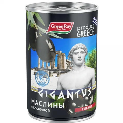 Маслины Грин-Рей Греческие гигант с/к 425гр