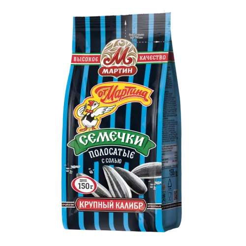 Семечки От Мартина Полосатые отборные с солью (150 г)