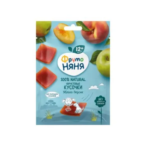 Фруктовые кусочки ФрутоНяня из яблок и персиков 53 г