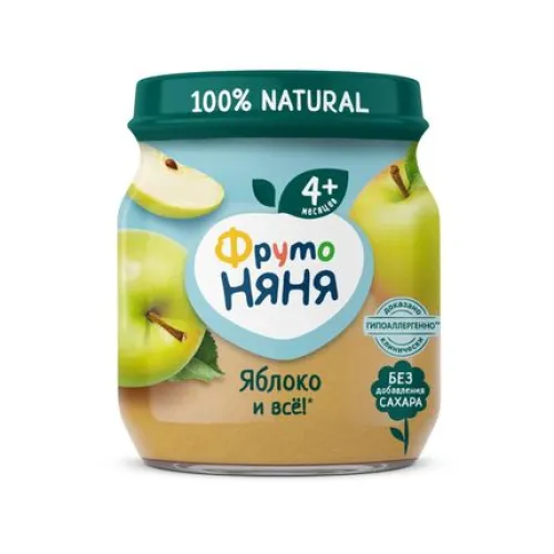 Пюре ФрутоНяня яблочное натуральное 100 г