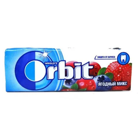 Жевательная резинка Орбит ягодный микс 13,6г