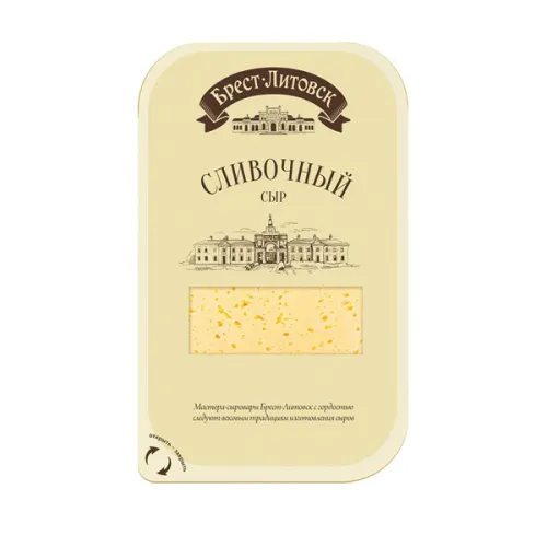 БЗМЖ Сыр полутв Брест-Литовск Сливочный 50% 150г слайс