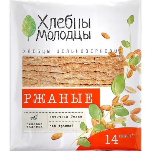 Хлебцы Молодцы Ржаные 100г