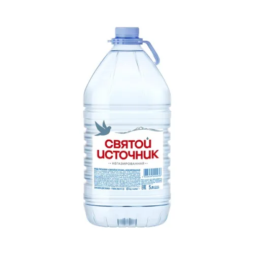 Вода минеральная питьевая столовая негазированная Святой Источник 5 л