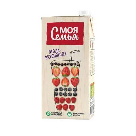 Напиток Моя Семья фруктово-ягодный "Ягода – Сочнягода" 1.93л