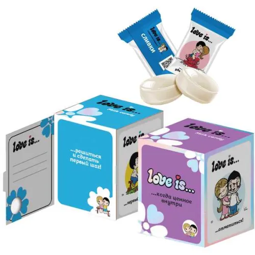 Конфеты сливочные жевательные Love is... со вкусом сливок 85 г