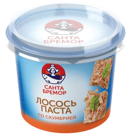Паста Лосось со скумбрией Санта Бремор 140г