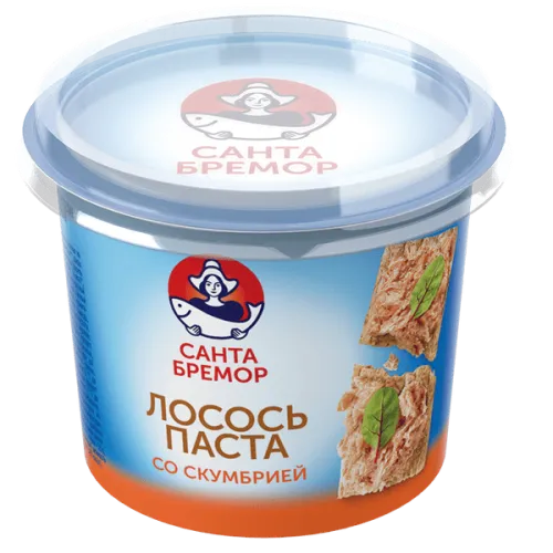 Паста Санта Бремор с лососем и скумбрией (140 г)