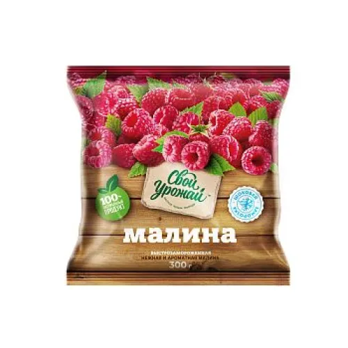 Малина Свой Урожай Замороженная 300 г