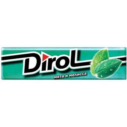 Резинка Жевательная Дирол Мята Мелисса 13,6 г