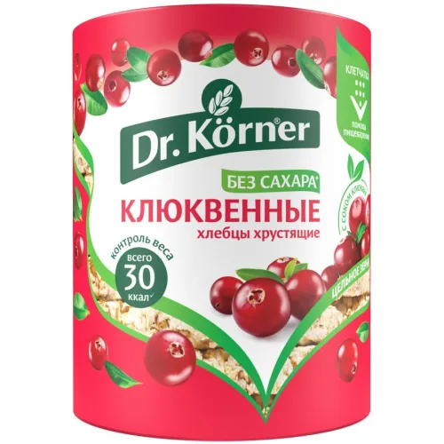 Хлебцы Dr.Korner злаковый клюквенный коктейль