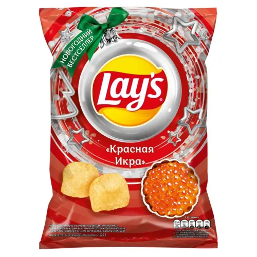 Чипсы ЛЕЙС красная икра 120г