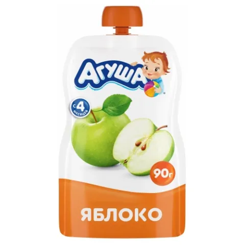 Пюре Агуша Яблоко с 4 месяцев 90 г