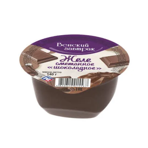 Желе сметанное Венский завтрак с аром. шоколада 12%