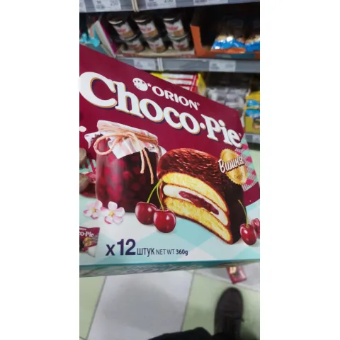 Пирожное Orion Choco-Pie Вишня 360г