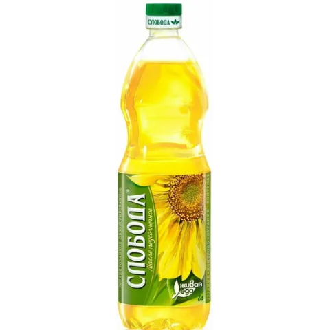 Масло подсолнечное Слобода рафинированное 1л