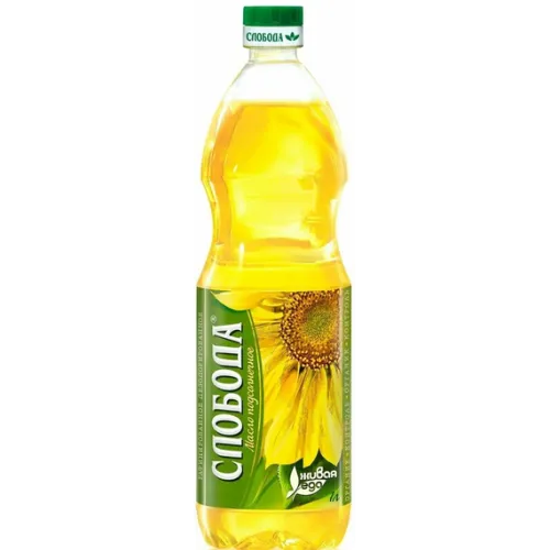 Масло подсолнечное Слобода рафинированное 1л