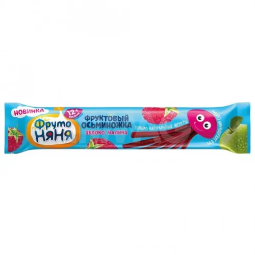 Фруктовые кусочки ФрутоНяня из яблок и малины 16г