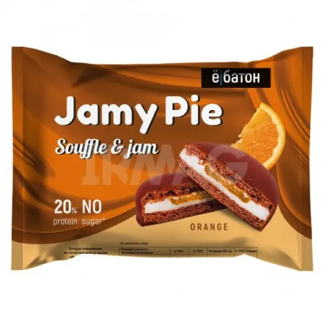 Печенье Ёбатон протеиновое Jamy Pie Souffle and Jam вкус Апельсин 60г