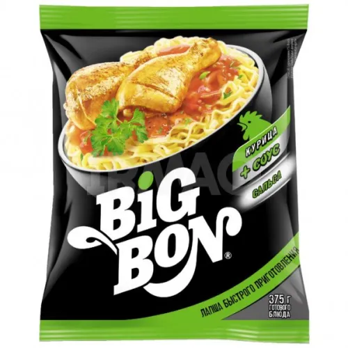 Лапша Big Bon Курица и соус сальса (75 г)