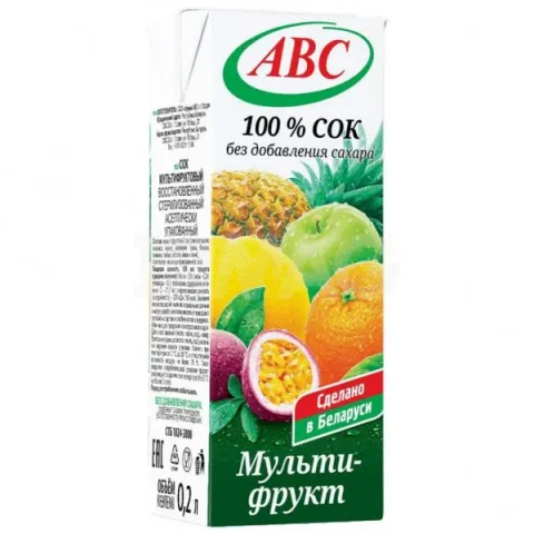 Сок АВС мультифрукт 0,2 л