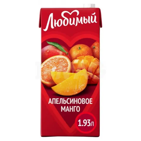 Сок Любимый Апельсиновое Манго 1,93 л