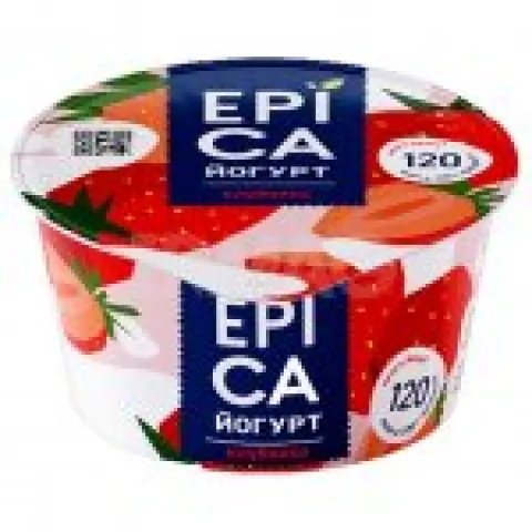 БЗМЖ Йогурт EPICA клубника 130г