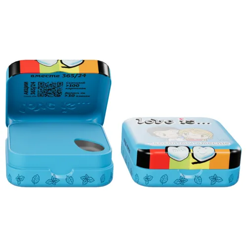 Конфеты освежающие Love is в форме сердца со вкусом мяты 20 г