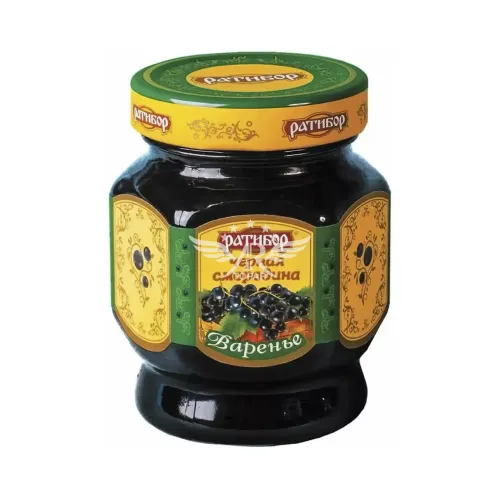 Варенье Черная смородина Ратибор 360г ст/б