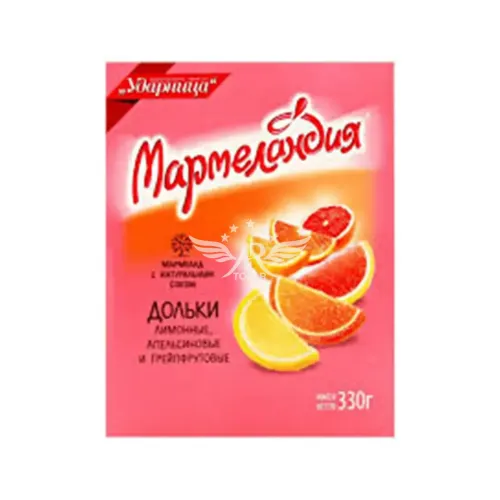 Мармелад Апельсин/лимон/грейп 330г Ударница